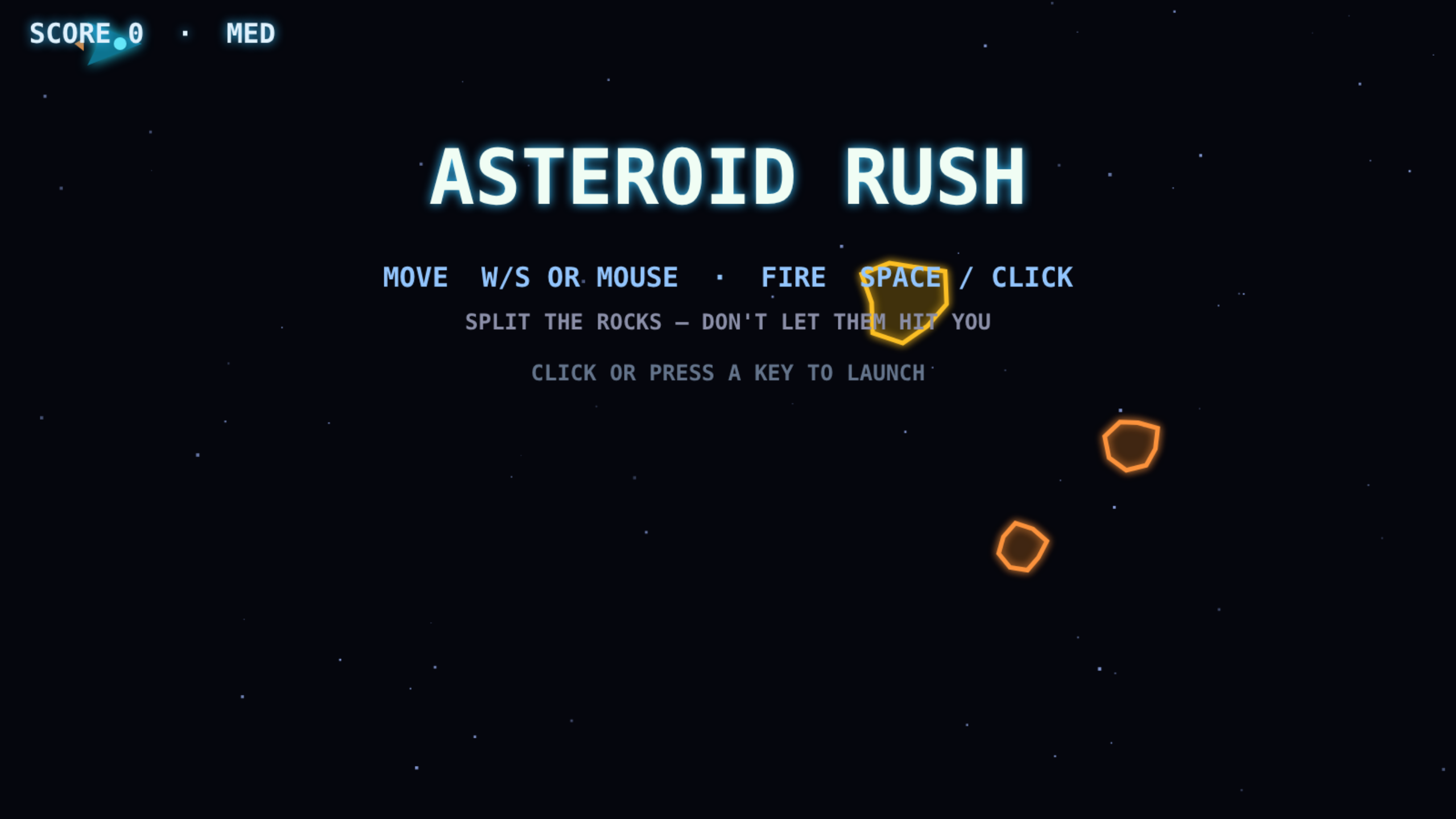 Asteroid Rush screenshot