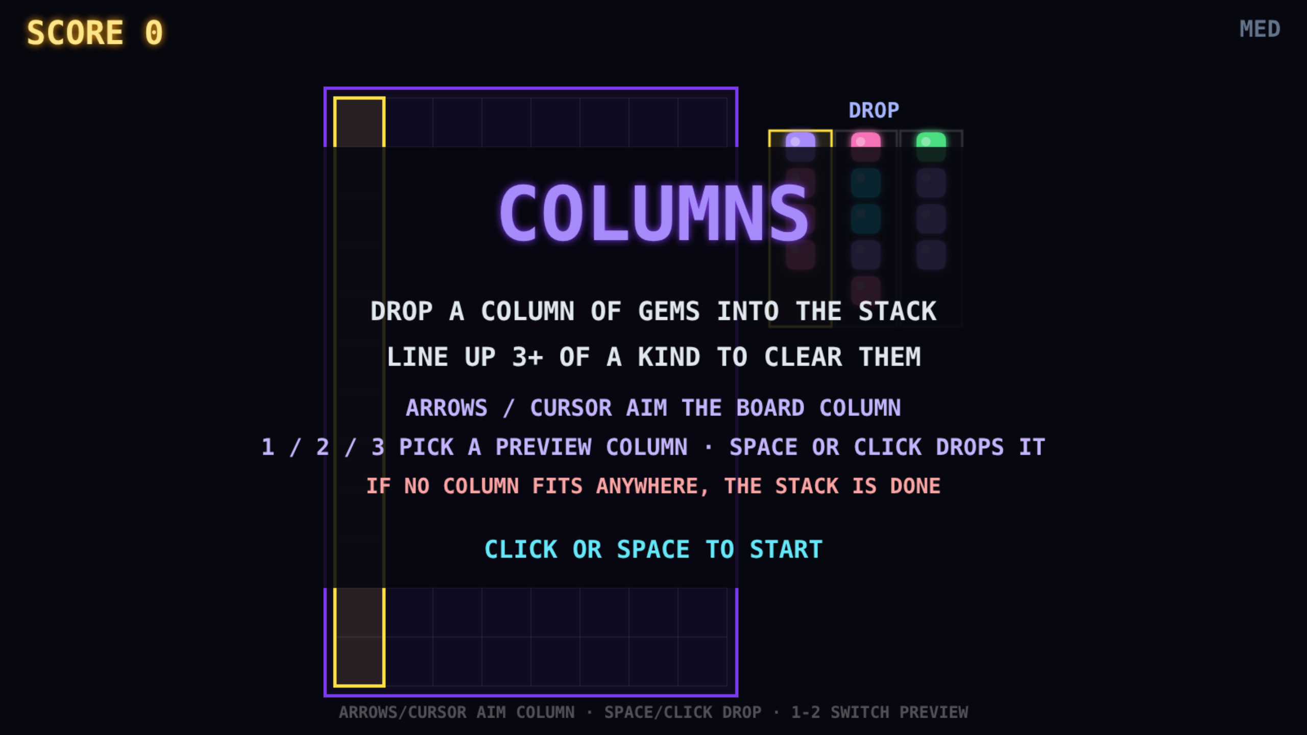 Columns screenshot
