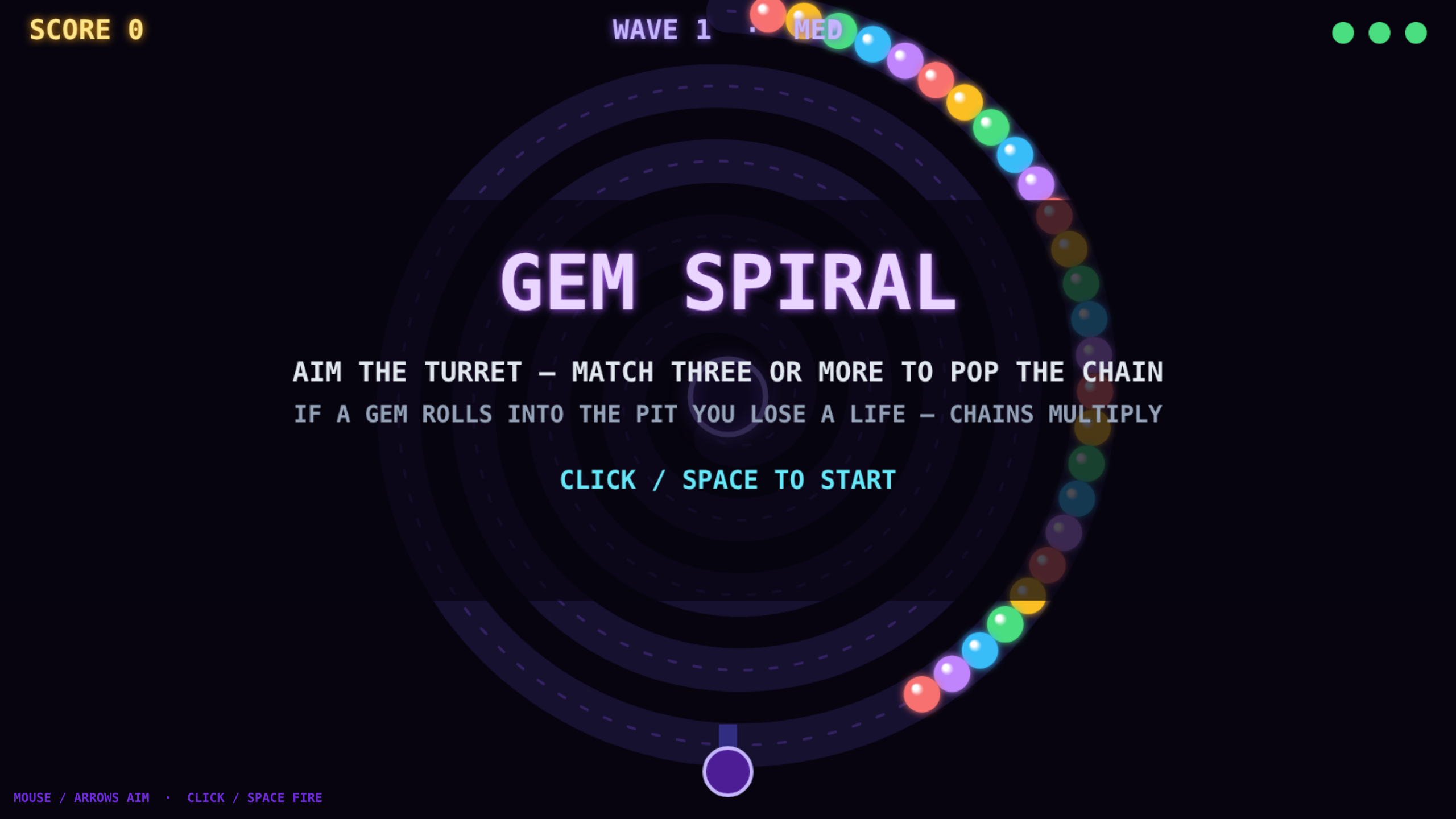Gem Spiral screenshot