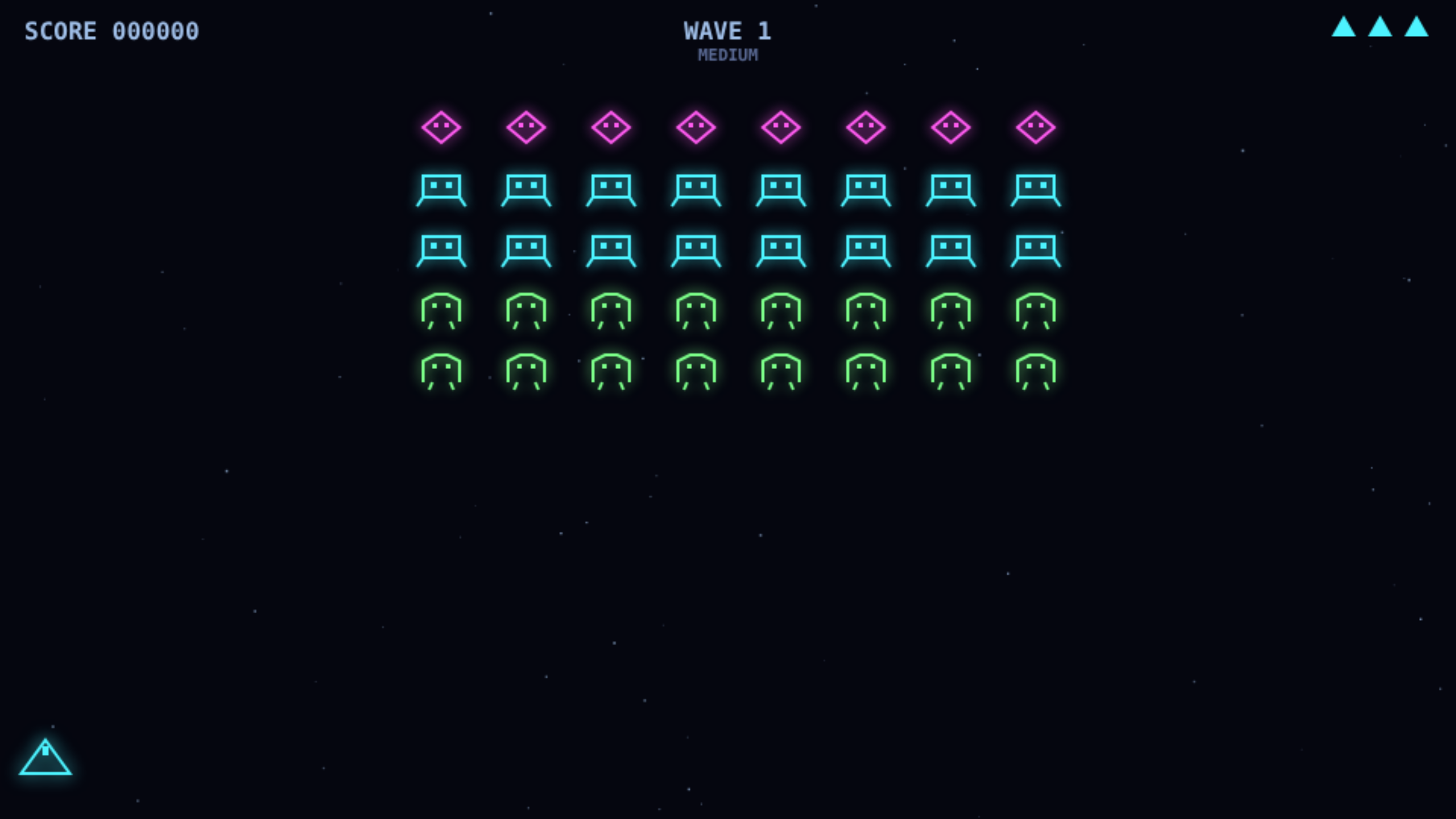 Neon Invaders screenshot