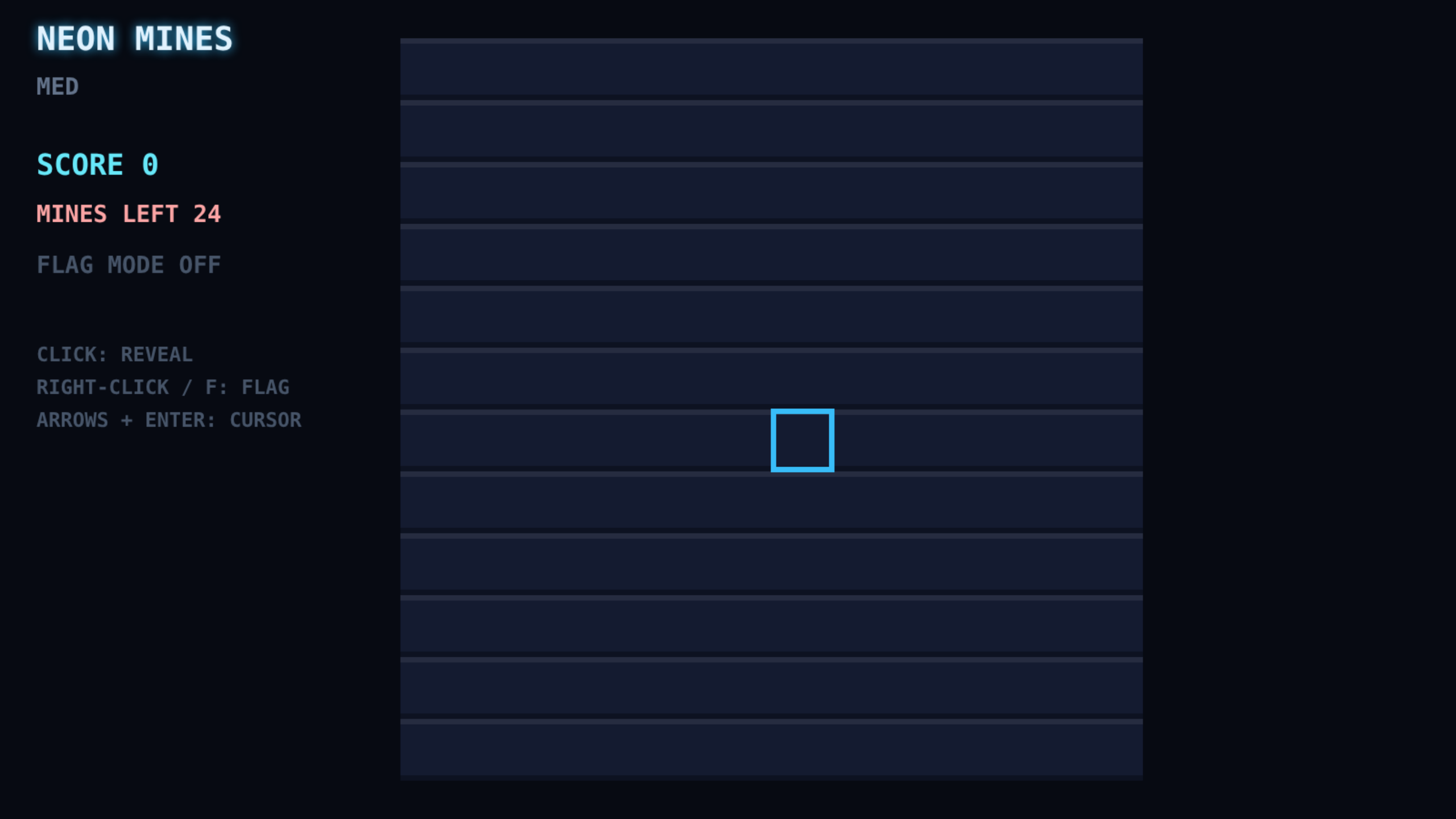 Neon Mines screenshot