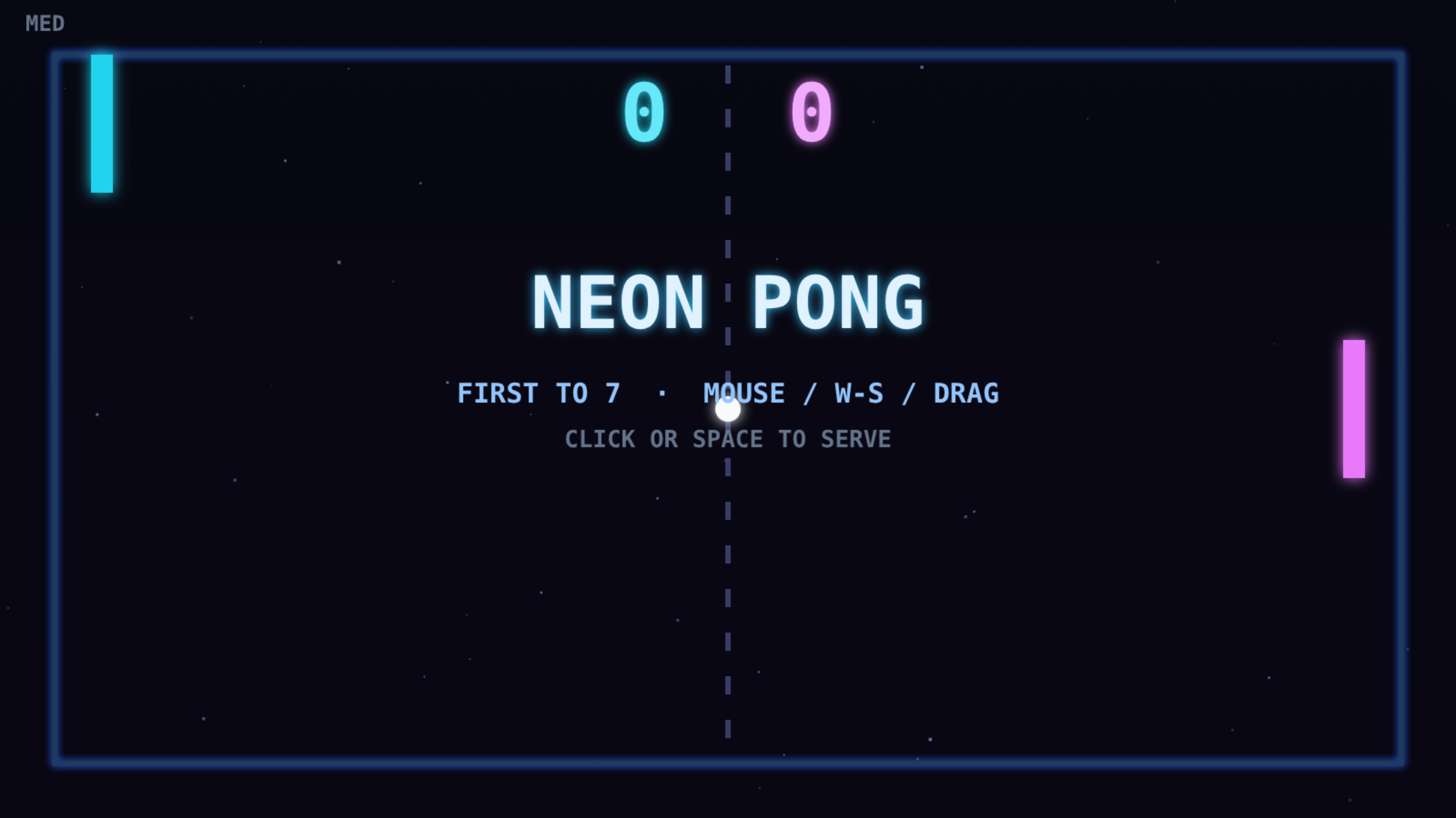 Neon Pong screenshot