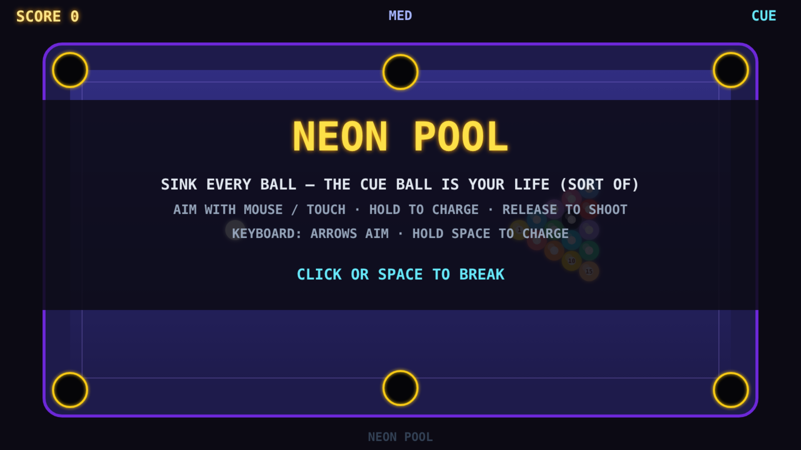 Neon Pool screenshot