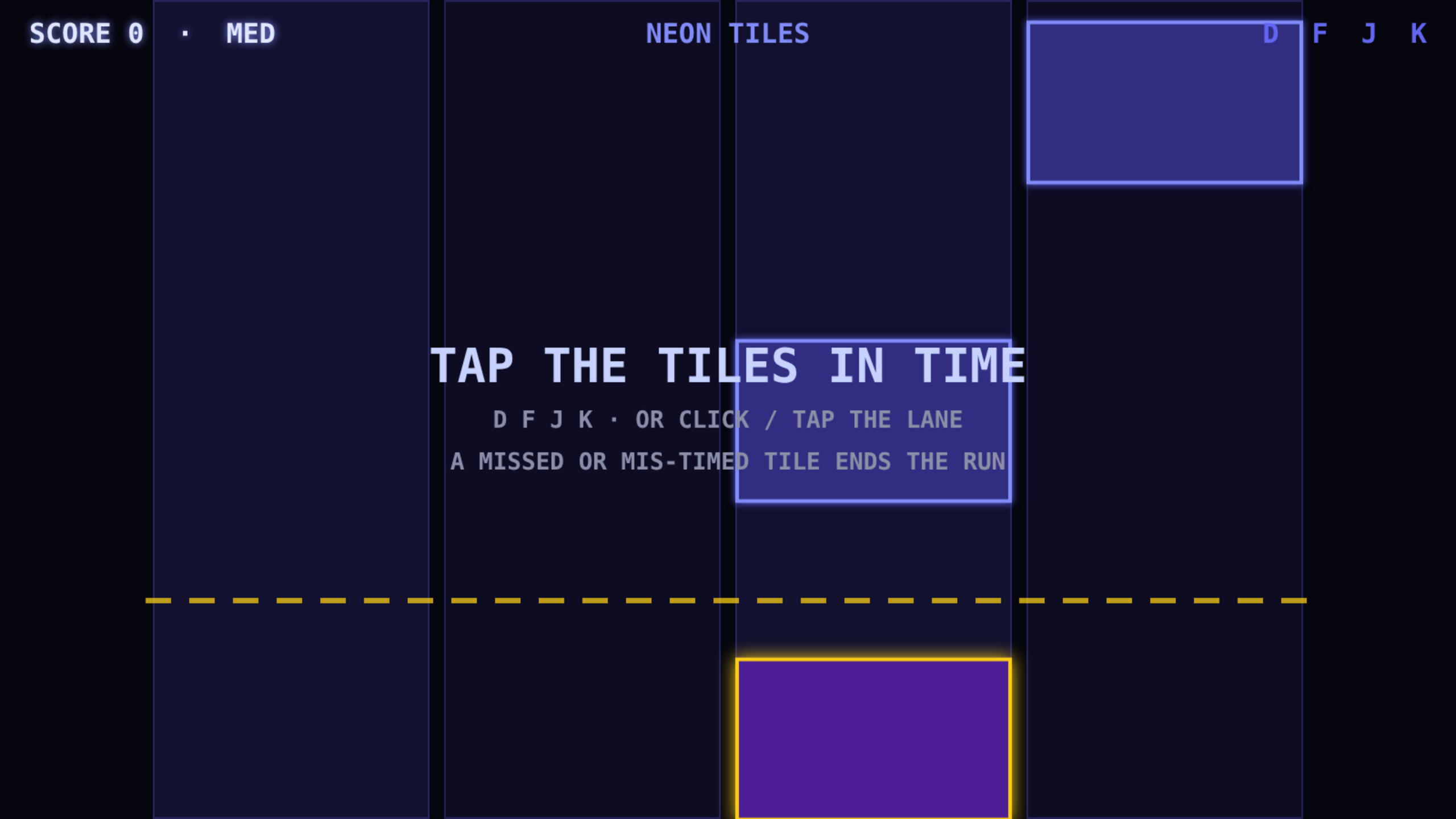 Neon Tiles screenshot